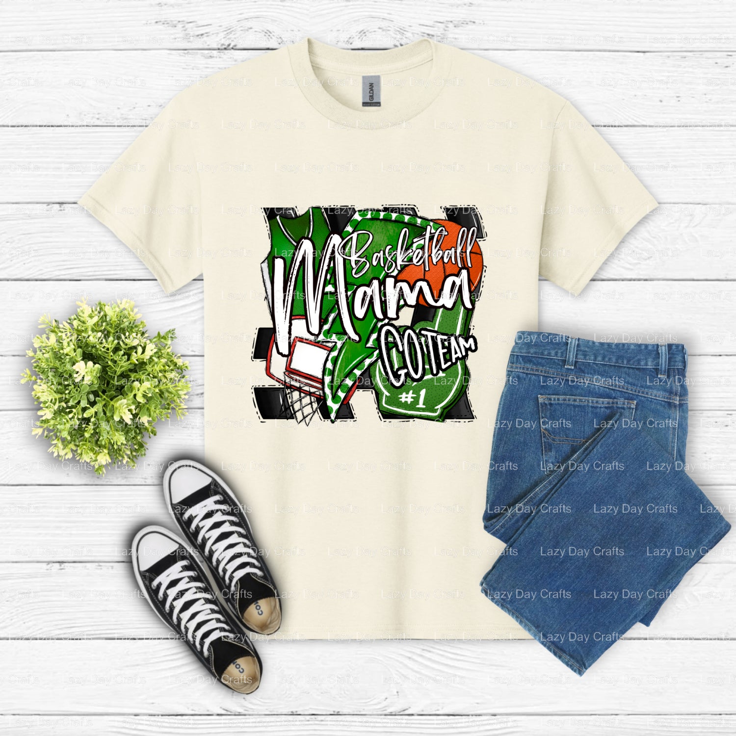 BASKETBALL MAMA – Basketball DTF Transfer (view 2 of 2) – by Lazy Day Crafts – DTF Transfers – DTF Transfers, Premade DTF
