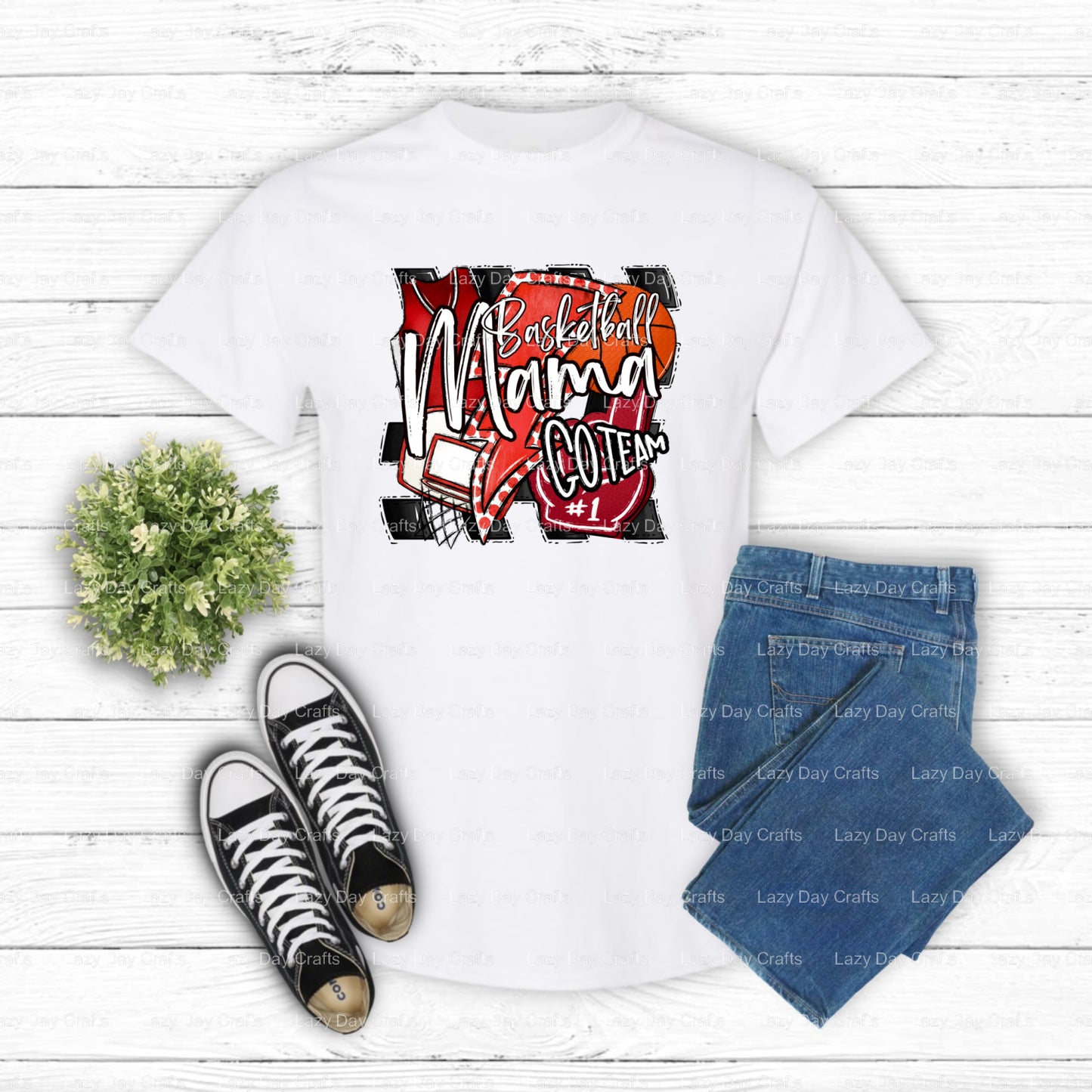 Basketball Mama – DTF Transfer (view 1 of 2) – by Lazy Day Crafts – DTF Transfers – DTF Transfers, Premade DTF