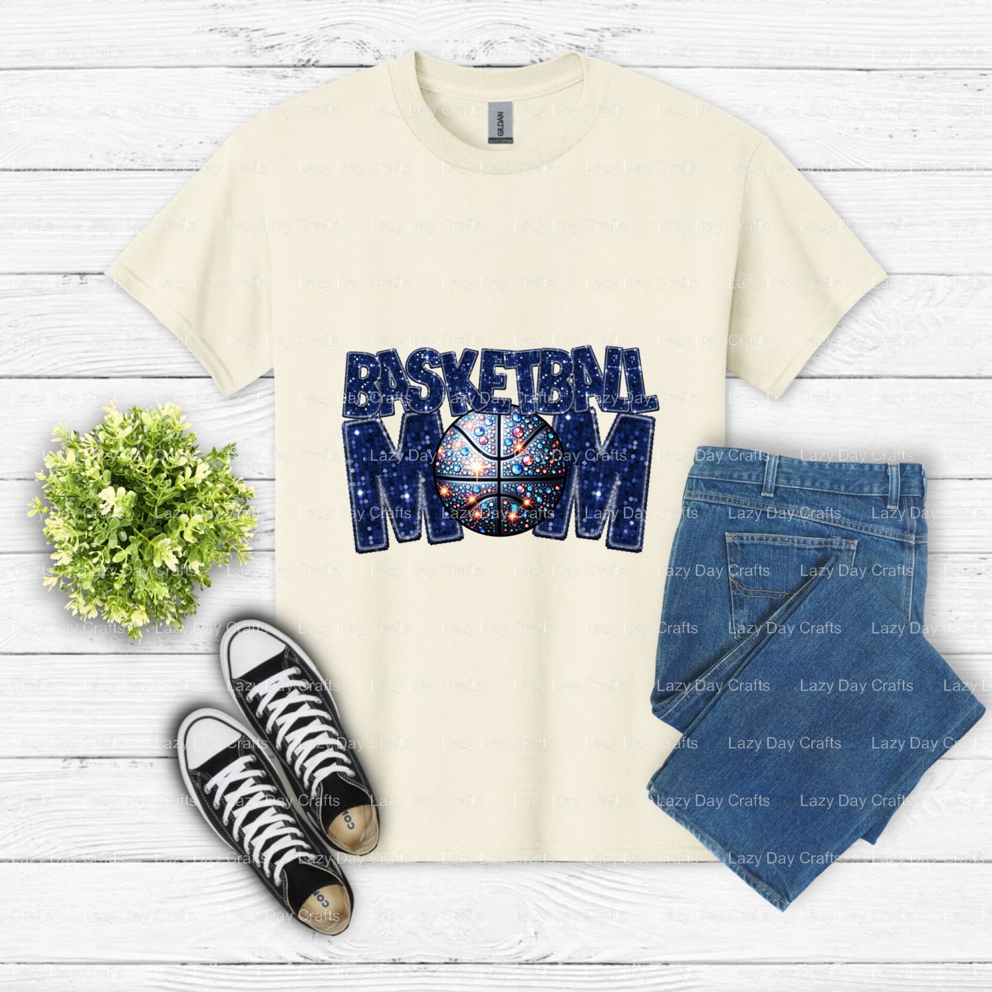 BASKETBALL MOM – Basketball DTF Transfer (view 1 of 2) – by Lazy Day Crafts – DTF Transfers – Basketball, DTF Transfers