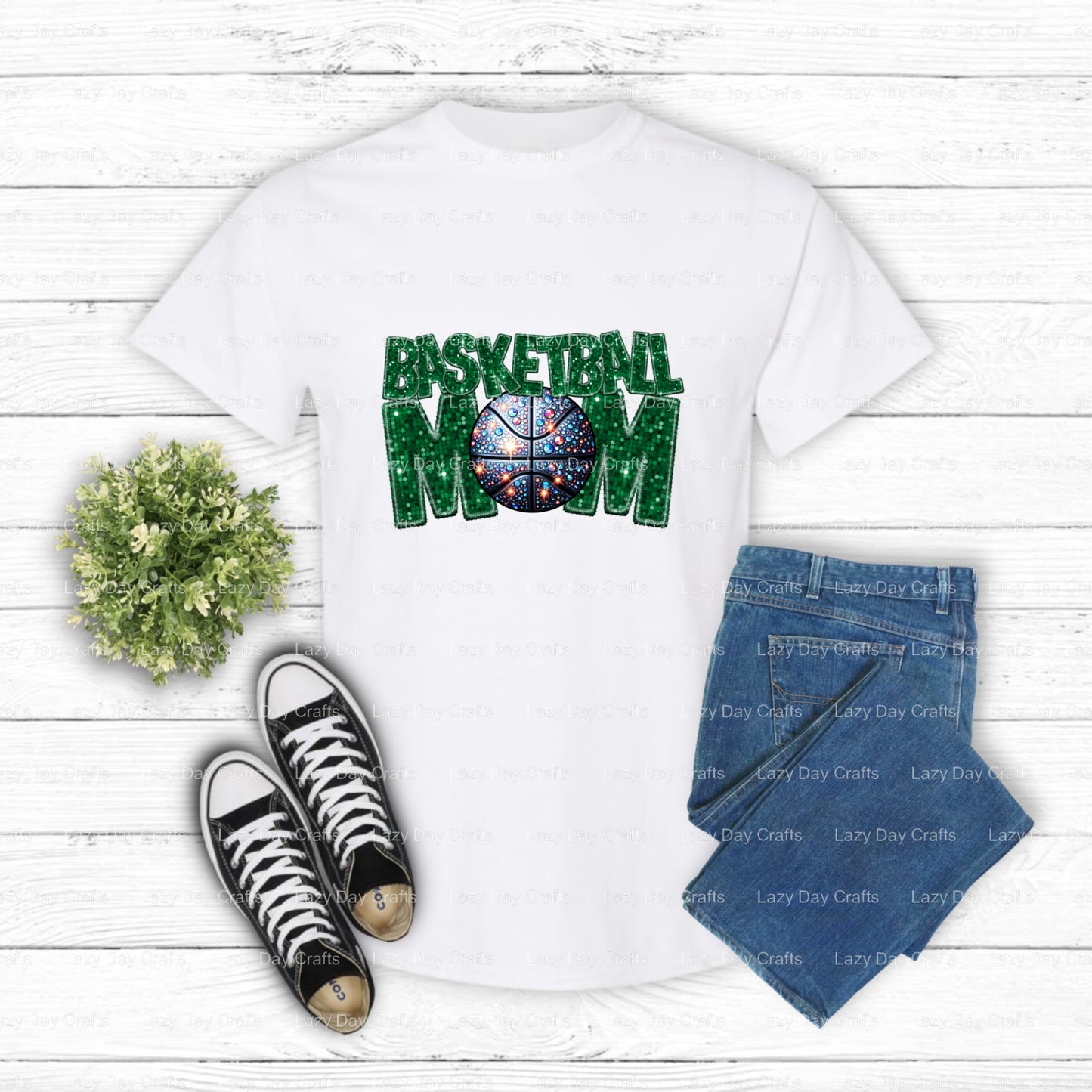 BASKETBALL MOM – Basketball DTF Transfer (view 2 of 2) – by Lazy Day Crafts – DTF Transfers – DTF Transfers, custom apparel