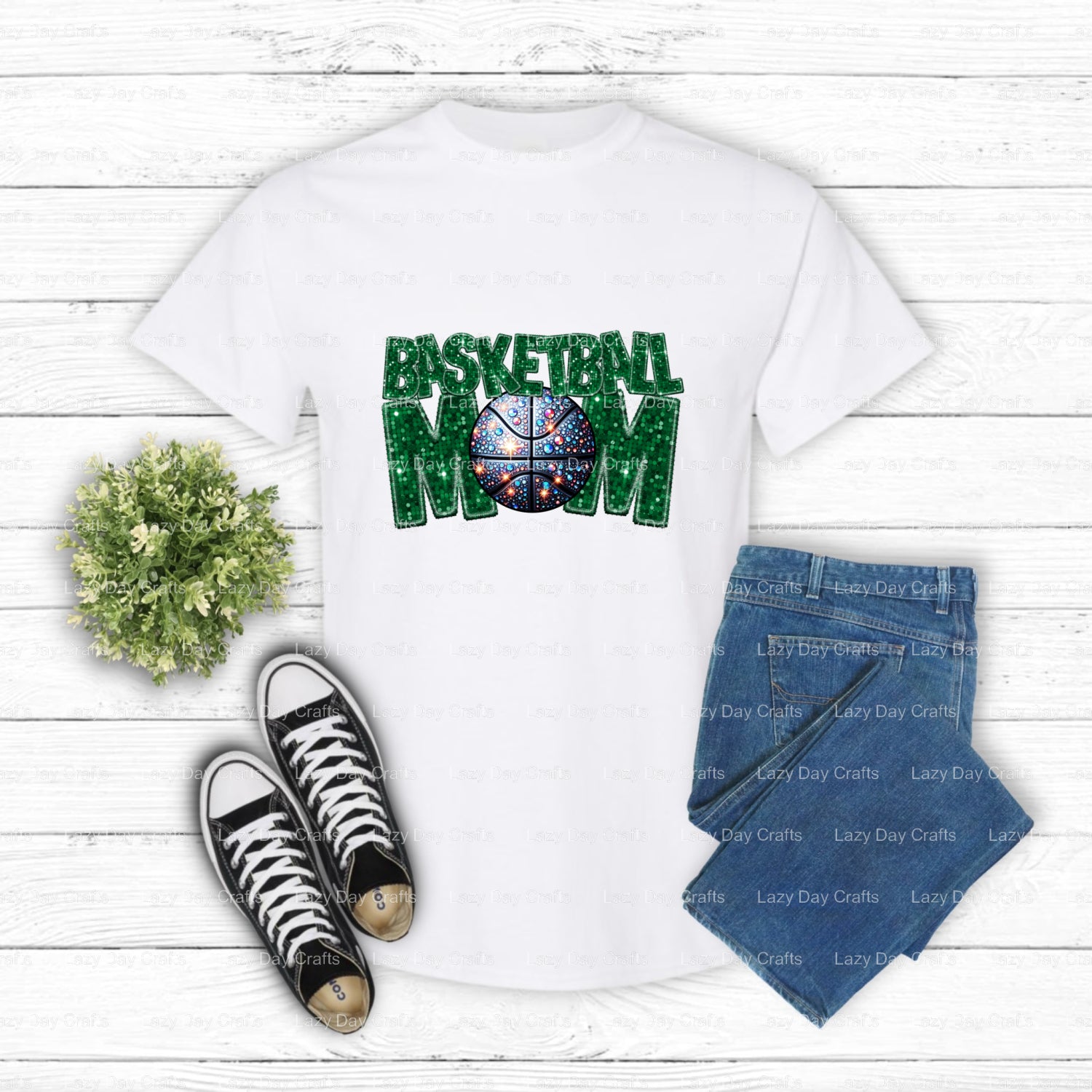BASKETBALL MOM – Basketball DTF Transfer (view 2 of 2) – by Lazy Day Crafts – DTF Transfers – DTF Transfers, custom apparel