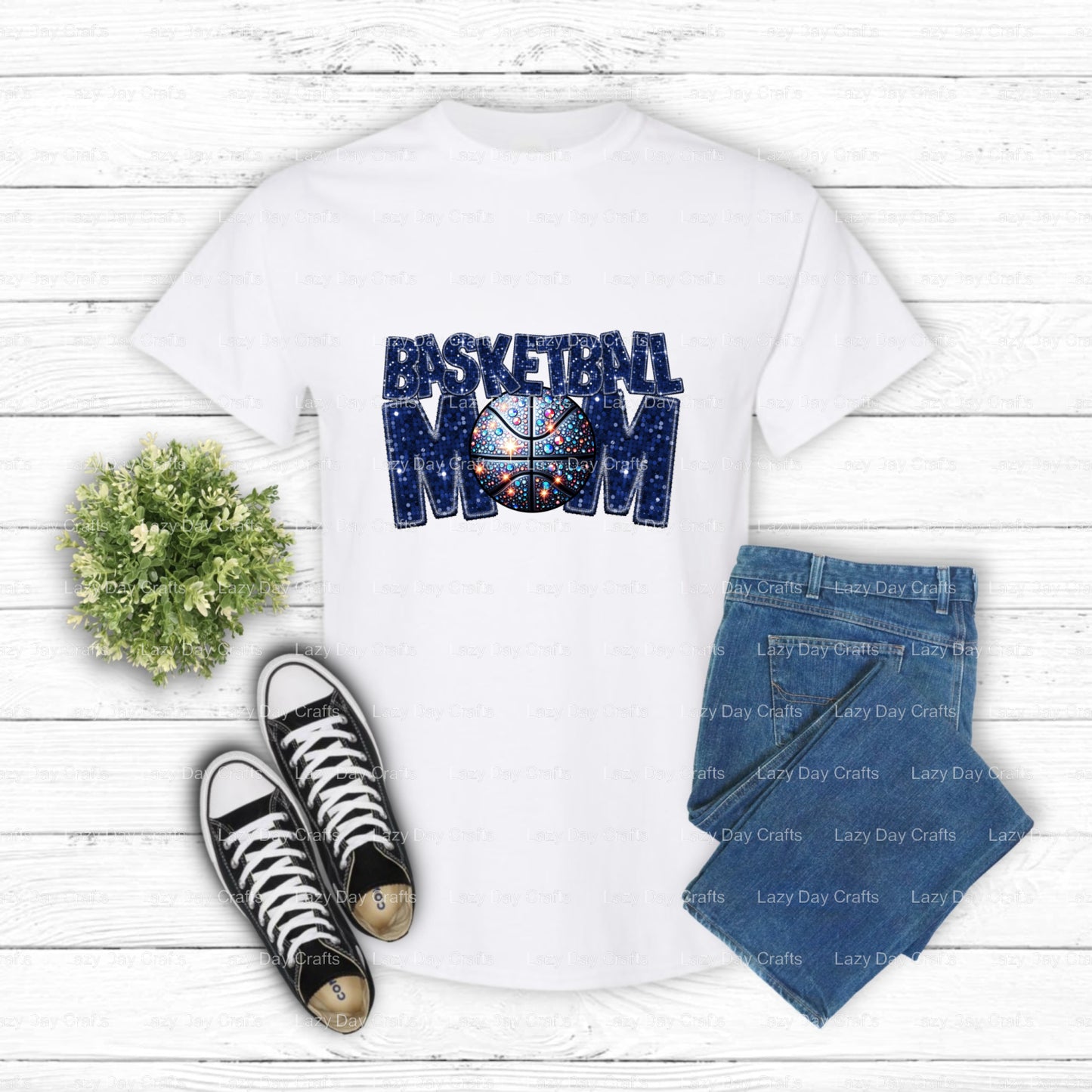 BASKETBALL MOM – Basketball DTF Transfer (view 2 of 2) – by Lazy Day Crafts – DTF Transfers – Basketball, DTF Transfers