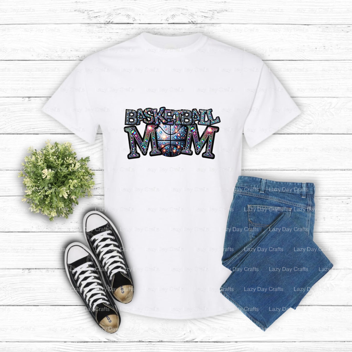 Basketball Mom – DTF Transfer (view 1 of 2) – by Lazy Day Crafts – DTF Transfers – DTF Transfers, Premade DTF