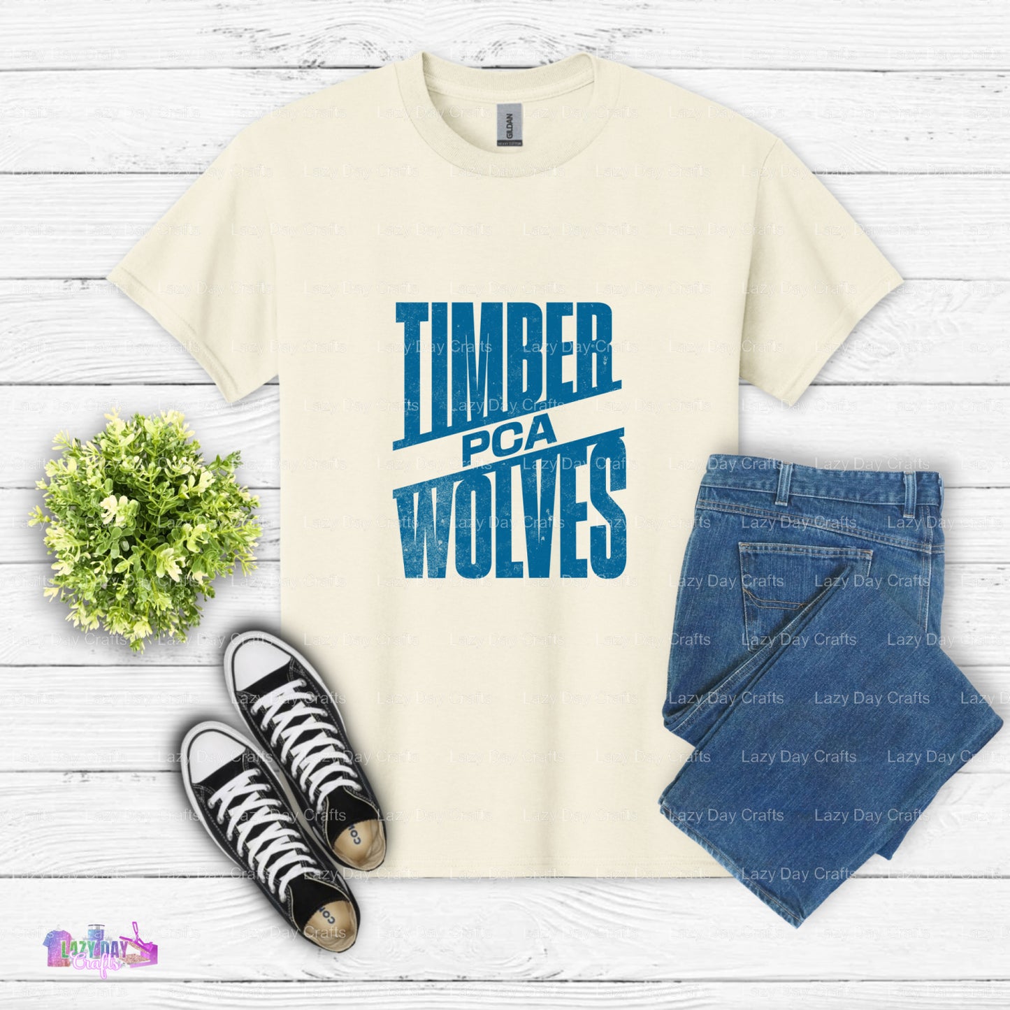 Basketball Player Dunking Action – Timberwolves DTF Transfer (view 1 of 2) – by Lazy Day Crafts – DTF Transfers – Timberwo...