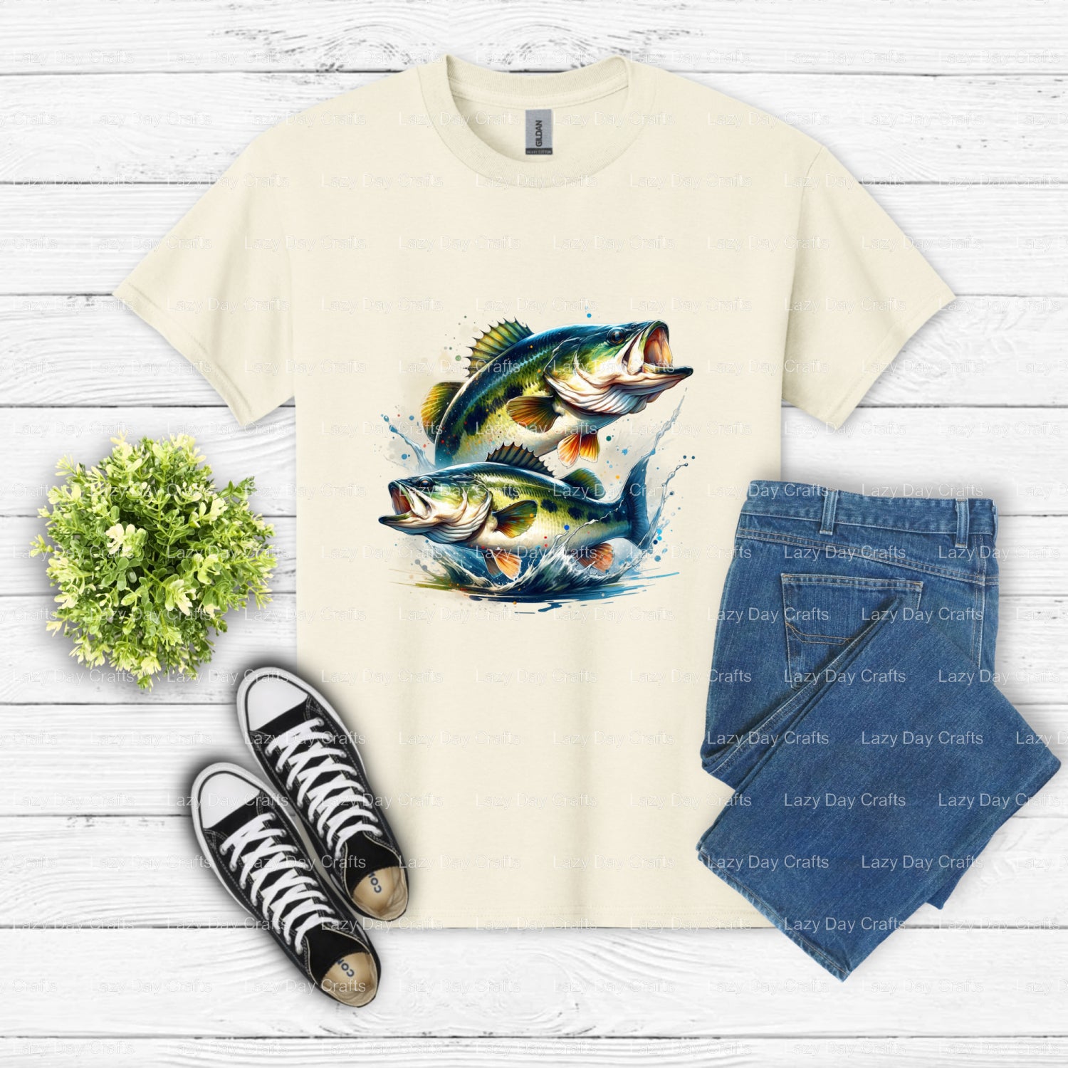BASS FISHING CLUB EST 1989 – Fishing DTF Transfer (view 2 of 2) – by Lazy Day Crafts – DTF Transfers – DTF Transfers, Fishing