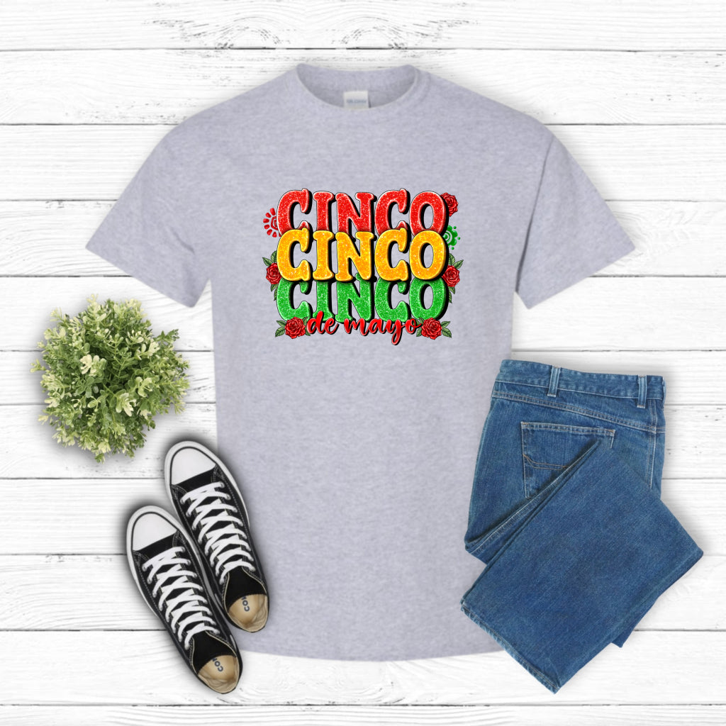 Cinco Cinco Cinco – Cinco De Mayo DTF Transfer
