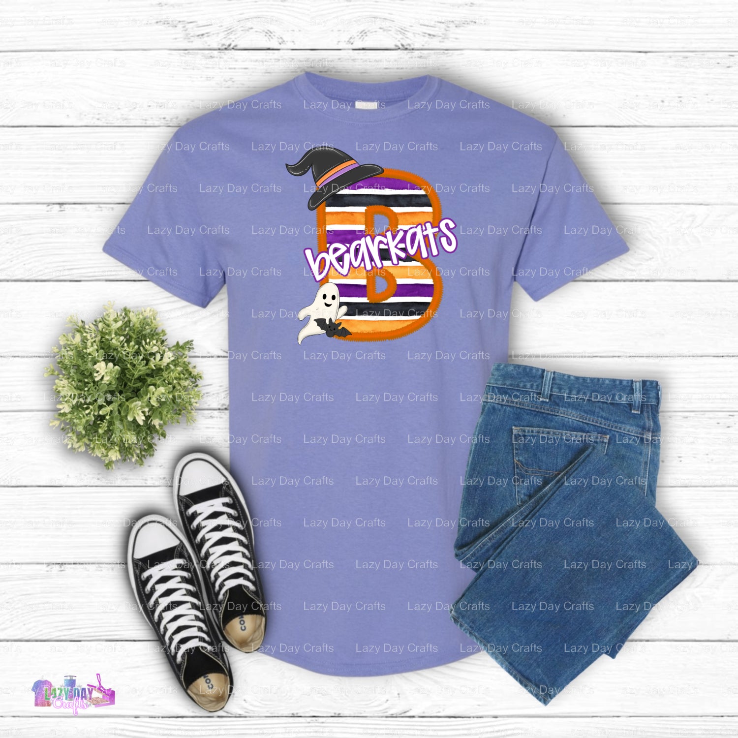 Bearkats Mascot Distressed – School Spirit DTF Transfer (view 2 of 2) – by Lazy Day Crafts – DTF Transfers – School Spirit...