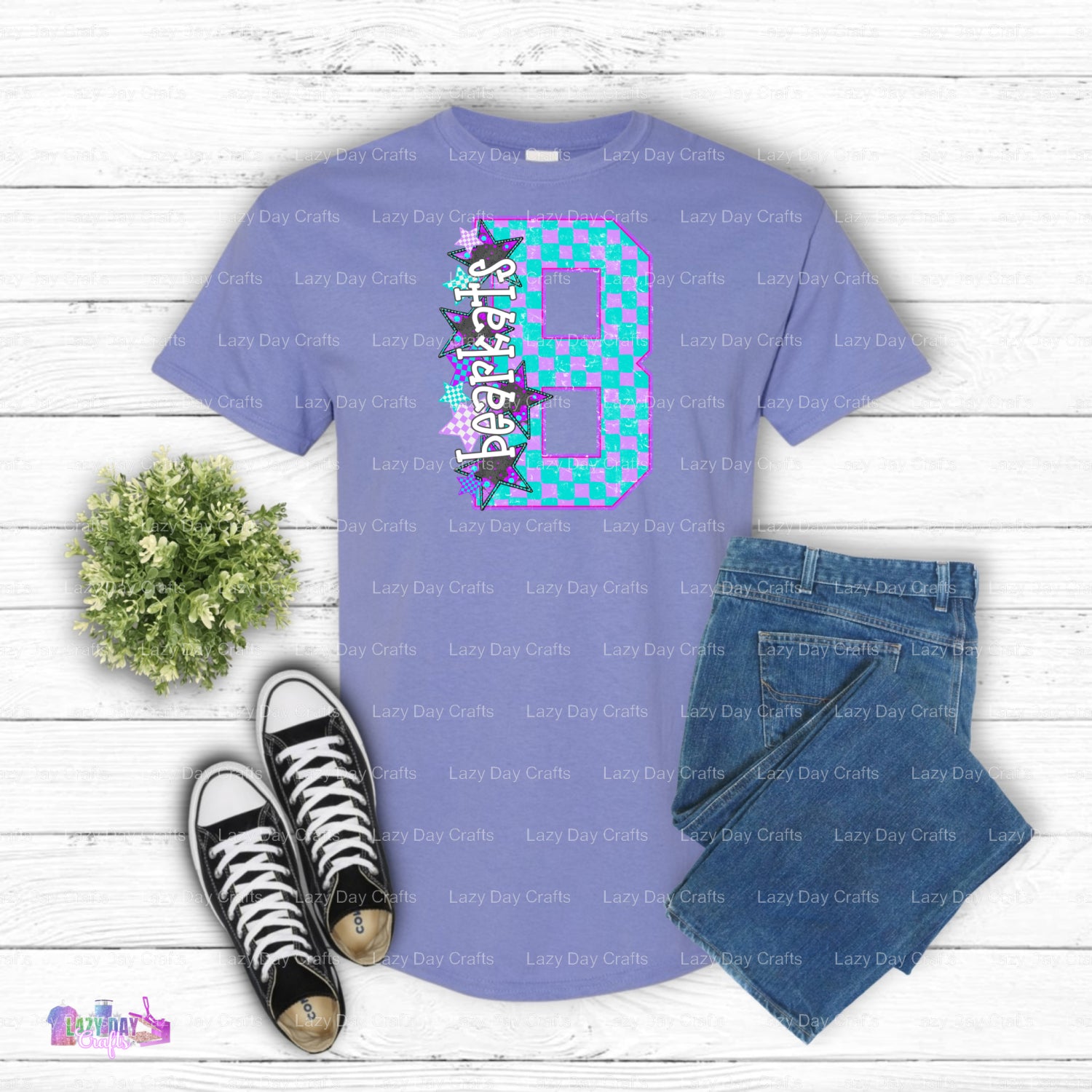 BEARKATS Mascot – School Sports DTF Transfer (view 1 of 2) – by Lazy Day Crafts – DTF Transfers – School Mascot, Sports Ap...
