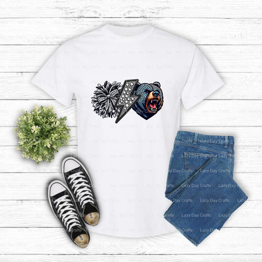 BEARS CHEER – School Mascot DTF Transfer (view 1 of 2) – by Lazy Day Crafts – DTF Transfers – School Mascot, DTF Transfers