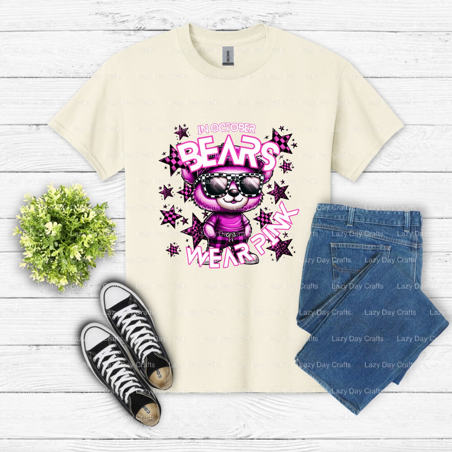 BEARS Football Mascot – School Spirit DTF Transfer (view 1 of 2) – by Lazy Day Crafts – DTF Transfers – School Mascot, DTF...