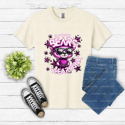 BEARS Football Mascot – School Spirit DTF Transfer (view 1 of 2) – by Lazy Day Crafts – DTF Transfers – School Mascot, DTF...