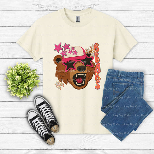 BEARS Mascot School Spirit – DTF Transfer (view 1 of 2) – by Lazy Day Crafts – DTF Transfers – School Spirit, DTF Transfers