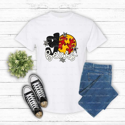 BEARS Mascot – School Spirit DTF Transfer (view 1 of 2) – by Lazy Day Crafts – DTF Transfers – School Spirit, Apparel Decor