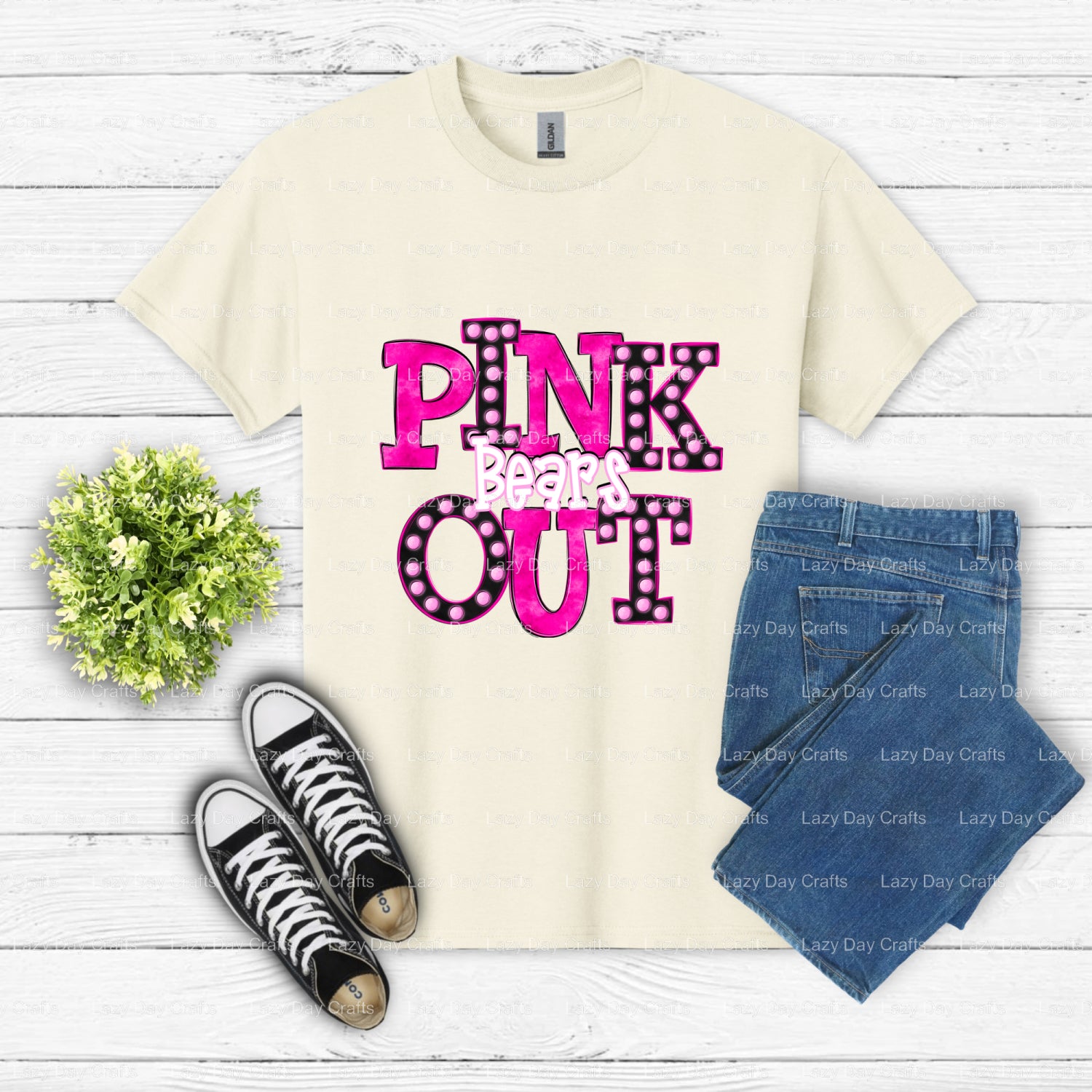 BEARS Mascot – School Spirit DTF Transfer (view 2 of 2) – by Lazy Day Crafts – DTF Transfers – School Spirit, Apparel Decor