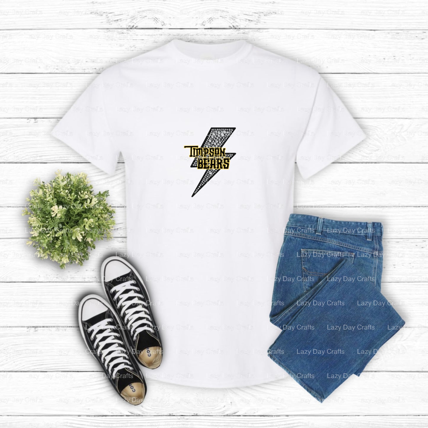 BEARS Mascot with Basketball – School Spirit DTF Transfer (view 1 of 2) – by Lazy Day Crafts – DTF Transfers – School Masc...