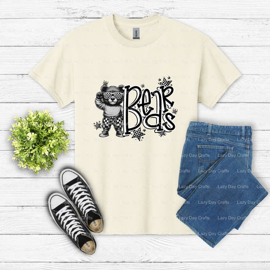 Bears School Mascot #23 Jersey – School Spirit DTF Transfer (view 1 of 2) – by Lazy Day Crafts – DTF Transfers – School Ma...