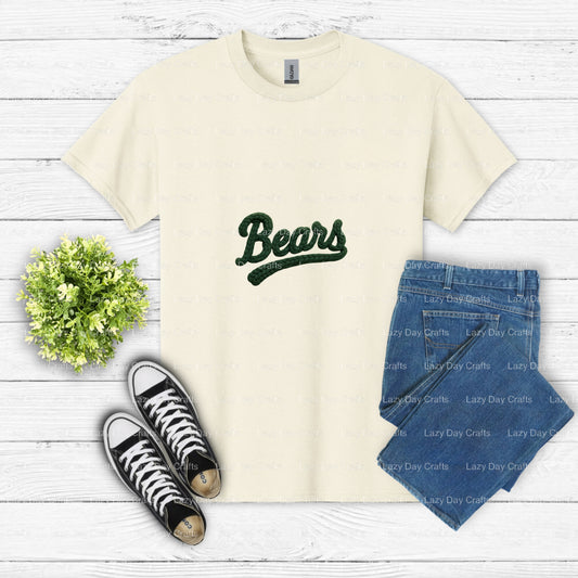 Bears School Mascot – Collegiate Spirit DTF Transfer (view 1 of 2) – by Lazy Day Crafts – DTF Transfers – School Mascot, C...