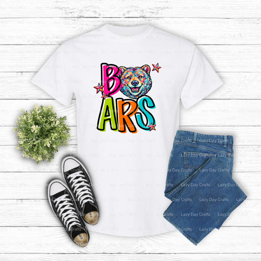 BEARS School Mascot – DTF Transfer (view 1 of 2) – by Lazy Day Crafts – DTF Transfers – School Mascot, DTF Transfers