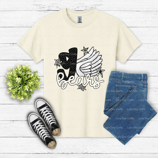 BEARS School Mascot – DTF Transfer (view 1 of 2) – by Lazy Day Crafts – DTF Transfers – School Mascot, DTF Transfers