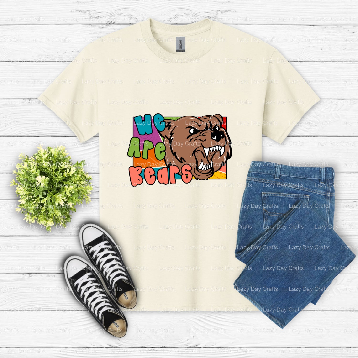 BEARS – School Mascot DTF Transfer (view 2 of 2) – by Lazy Day Crafts – DTF Transfers – School Mascot, DTF Transfers