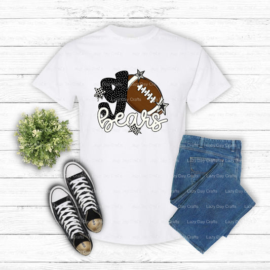 BEARS School Mascot Football – DTF Transfer (view 1 of 2) – by Lazy Day Crafts – DTF Transfers – School Mascot, DTF Transfers