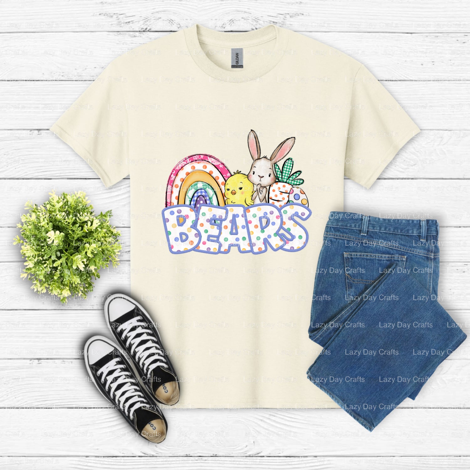 BEARS School Mascot – School Spirit DTF Transfer (view 2 of 2) – by Lazy Day Crafts – DTF Transfers – School Mascot, DTF T...