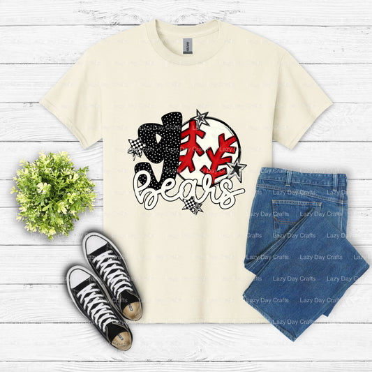 BEARS School Mascot Spirit – DTF Transfer (view 1 of 2) – by Lazy Day Crafts – DTF Transfers – Lazy Day Crafts, School Spirit