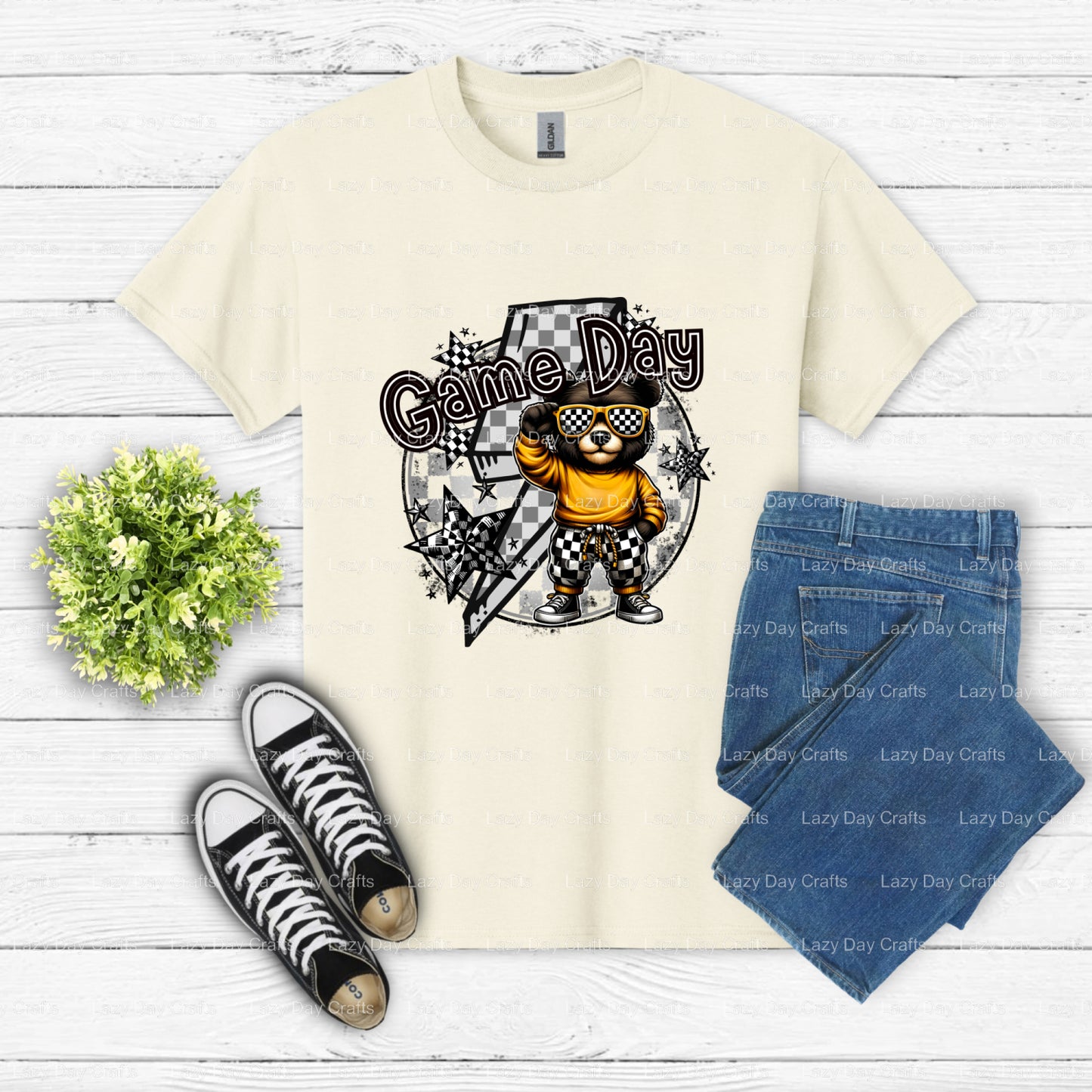 BEARS School Mascot Spirit – DTF Transfer (view 2 of 2) – by Lazy Day Crafts – DTF Transfers – School Mascot, DTF Transfers