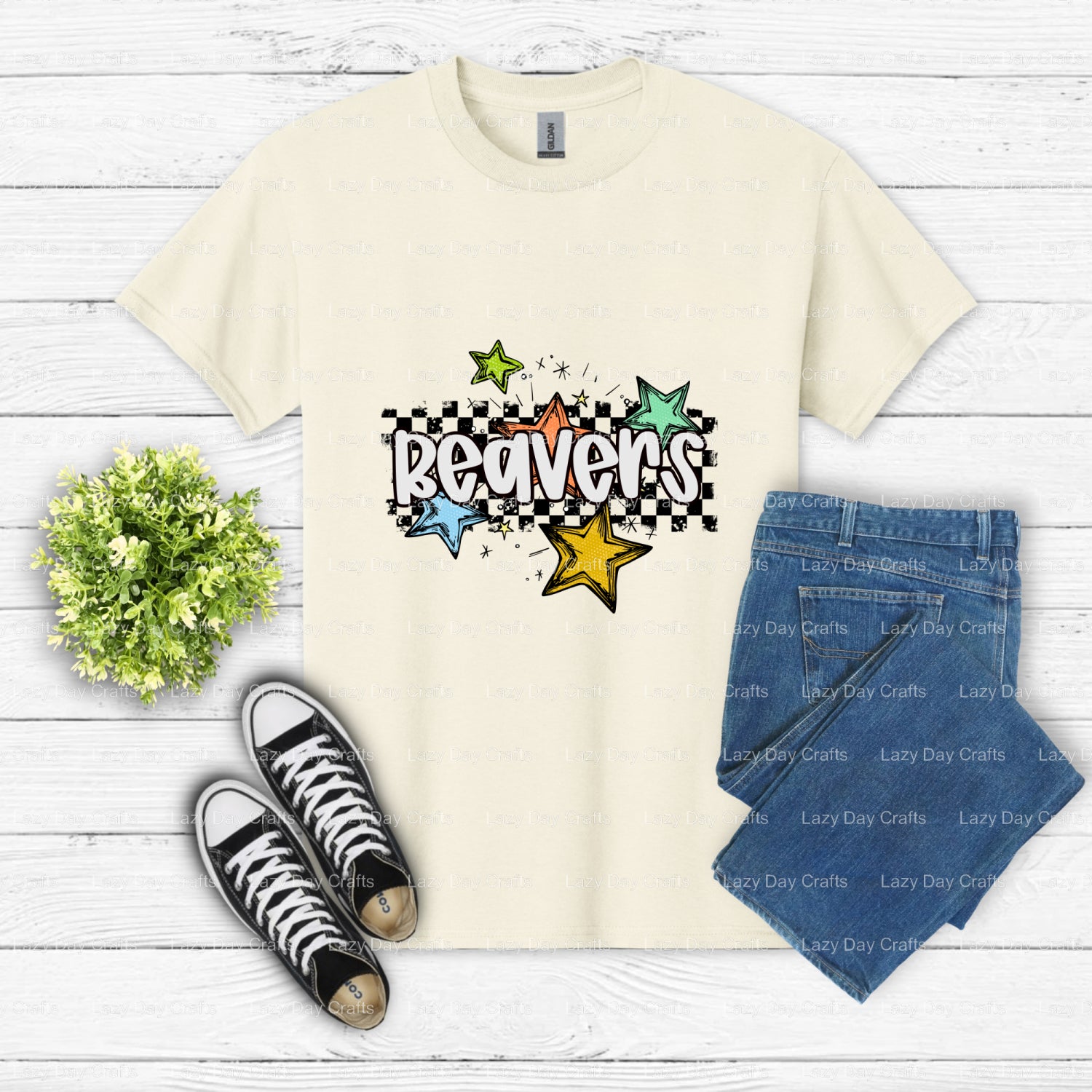 Beaver Mascot #00 – School Spirit DTF Transfer (view 2 of 2) – by Lazy Day Crafts – DTF Transfers – School Spirit, DTF Tra...