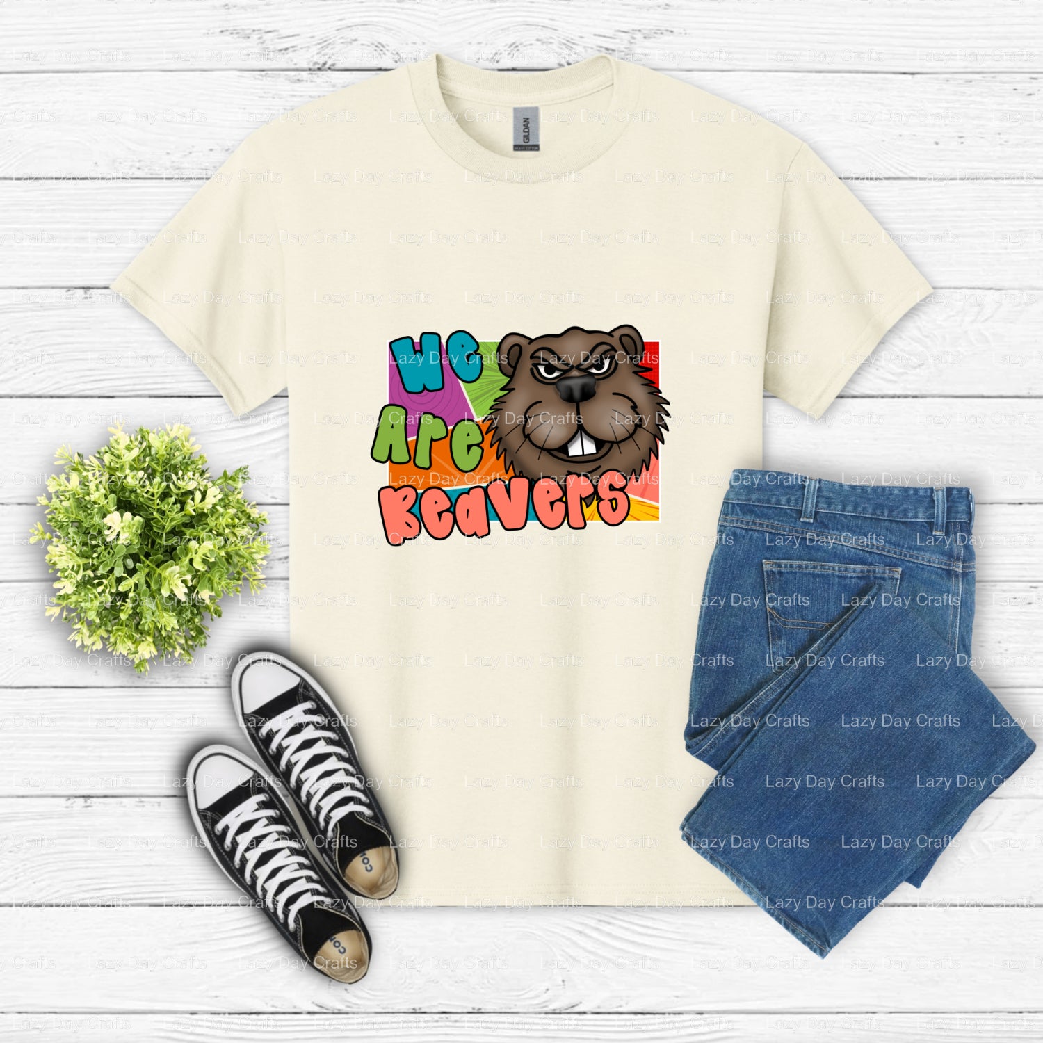 BEAVERS School Mascot – School Spirit DTF Transfer (view 2 of 2) – by Lazy Day Crafts – DTF Transfers – School Mascot, App...