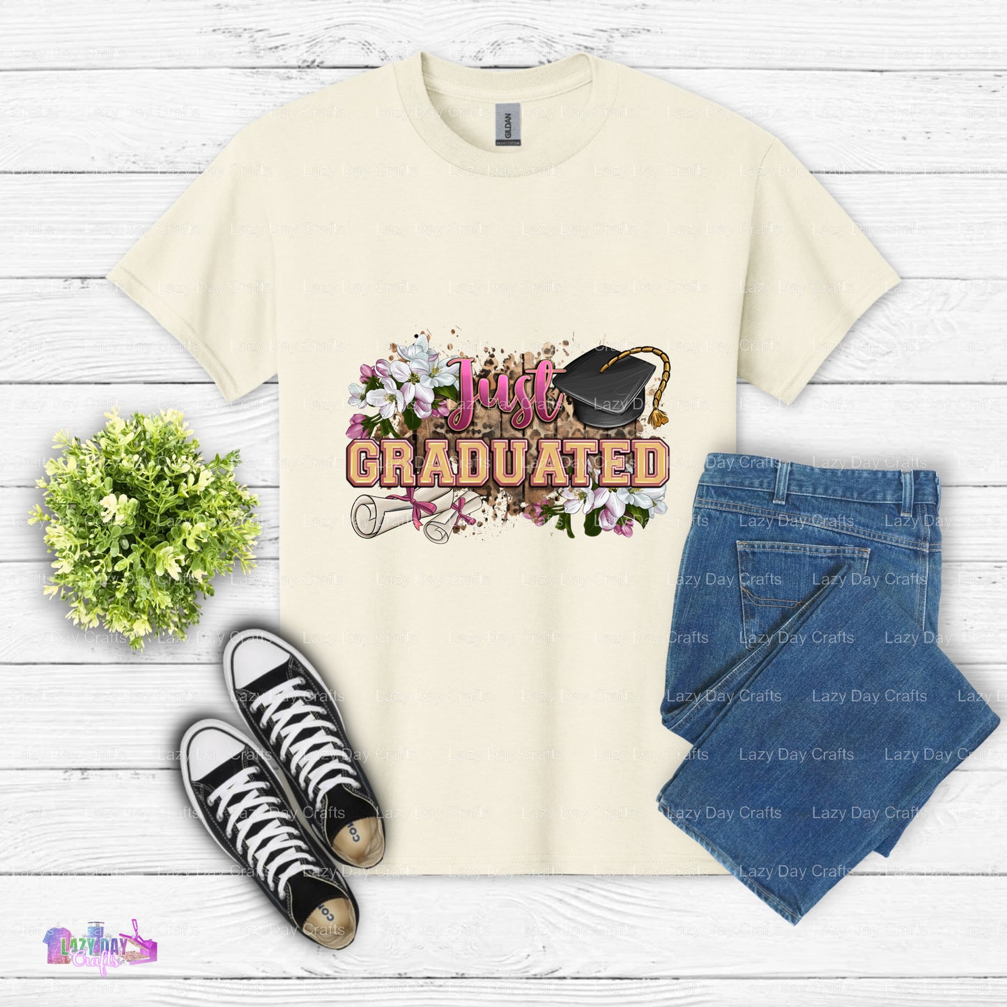 JUST GRADUATED SENIOR – Graduation DTF Transfer