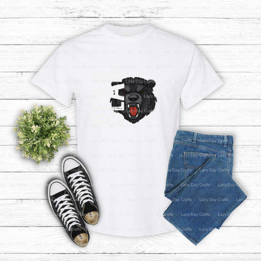 BLACK BEAR PRIDE – School Spirit DTF Transfer (view 1 of 2) – by Lazy Day Crafts – DTF Transfers – School Spirit, DTF Tran...
