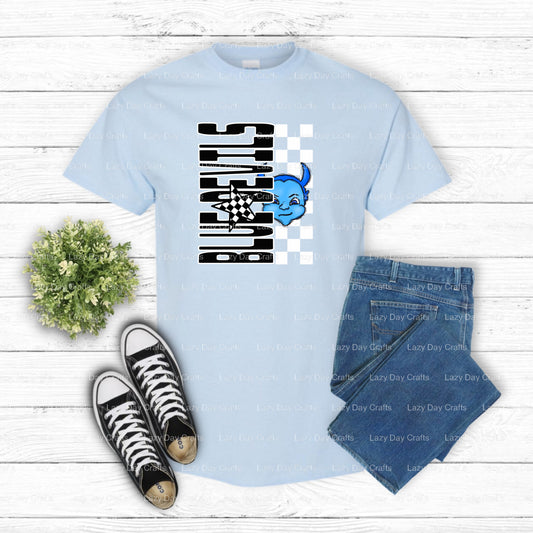 BLUE DEVILS Est. 1957 – School Mascot DTF Transfer (view 1 of 2) – by Lazy Day Crafts – DTF Transfers – School Mascot DTF,...
