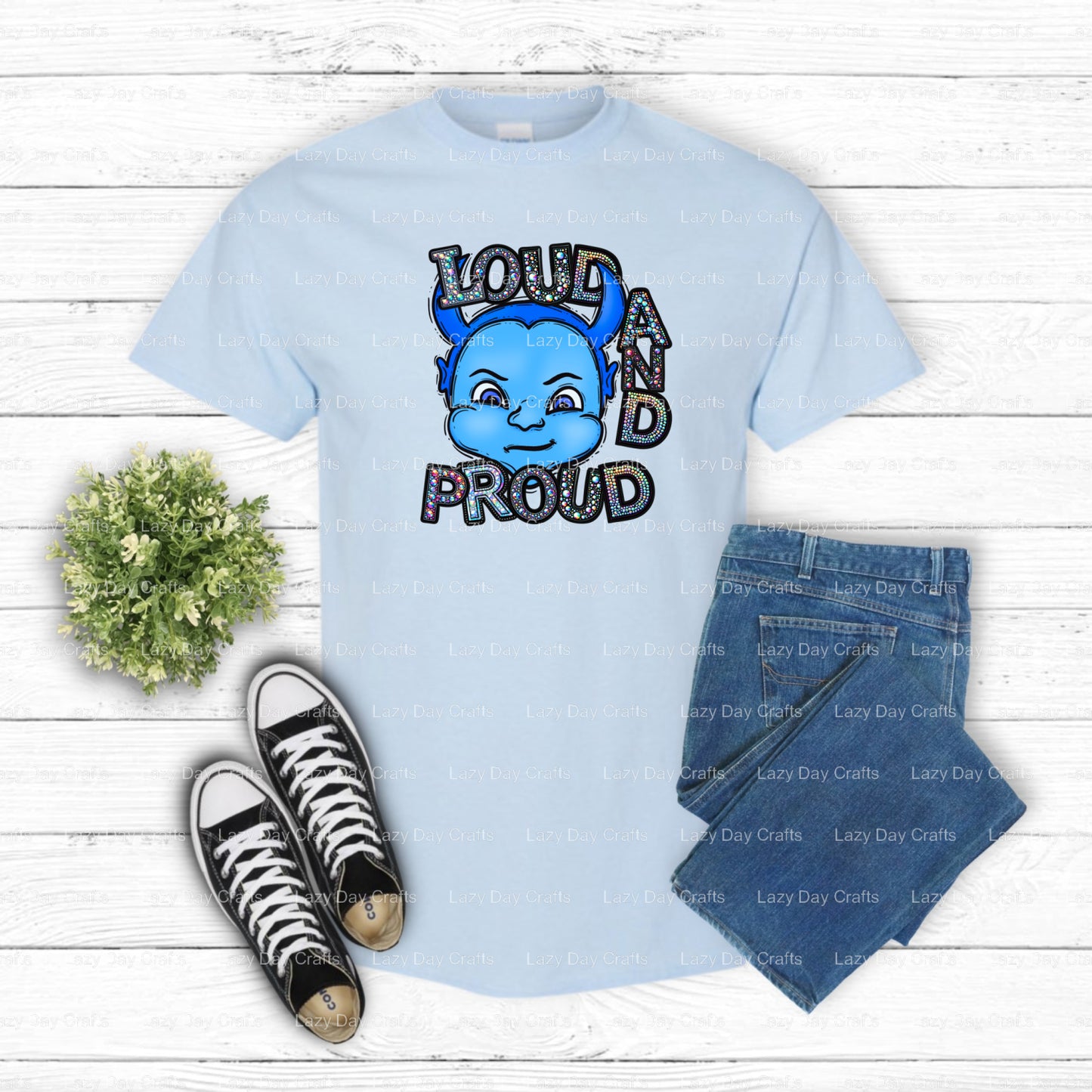 BLUE DEVILS – School Mascot DTF Transfer (view 1 of 2) – by Lazy Day Crafts – DTF Transfers – School Mascot, DTF Transfer