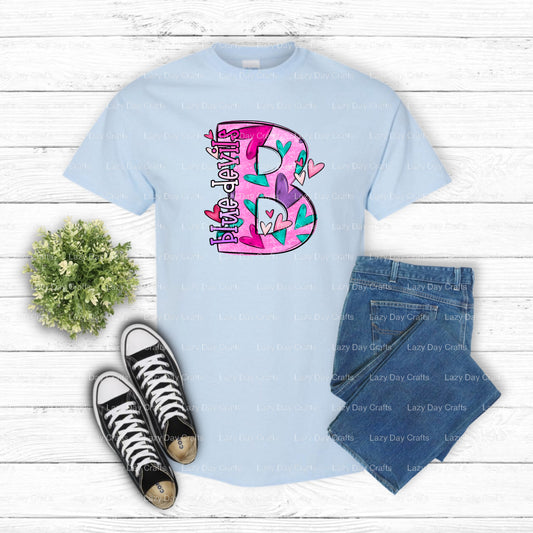 BLUE DEVILS – School Spirit DTF Transfer (view 1 of 2) – by Lazy Day Crafts – DTF Transfers – School Spirit, Apparel Decor