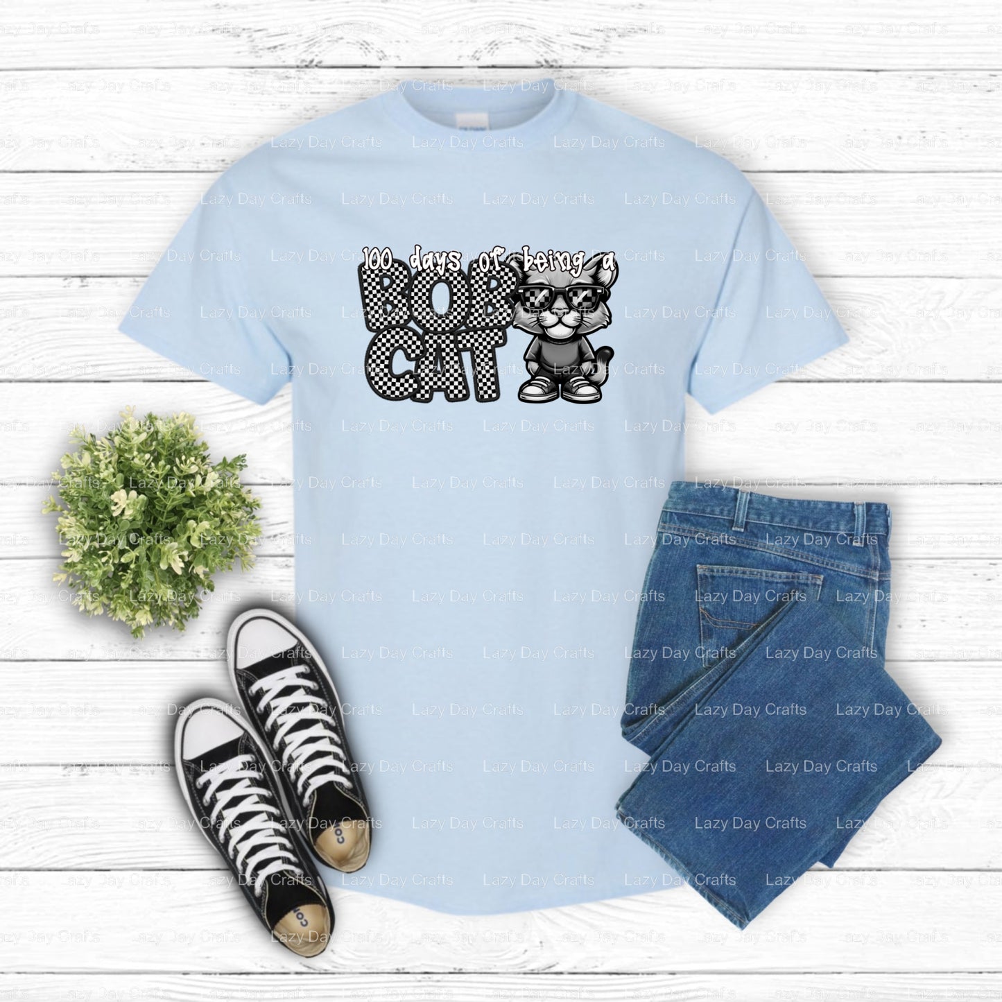 BOBCATS Mascot Head – School Spirit DTF Transfer (view 1 of 2) – by Lazy Day Crafts – DTF Transfers – School Mascot, Appar...