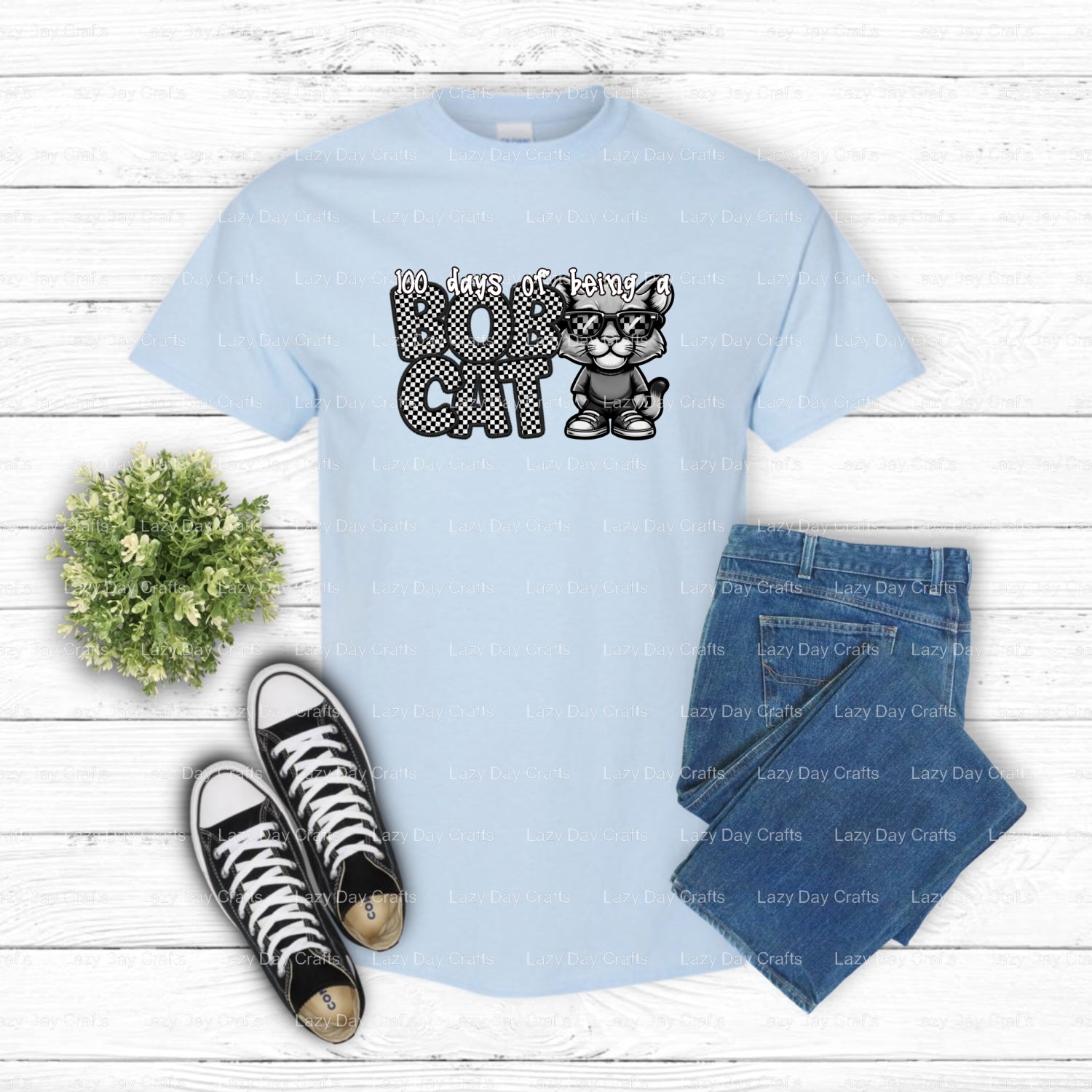 BOBCATS Mascot Head – School Spirit DTF Transfer (view 1 of 2) – by Lazy Day Crafts – DTF Transfers – School Mascot, Appar...