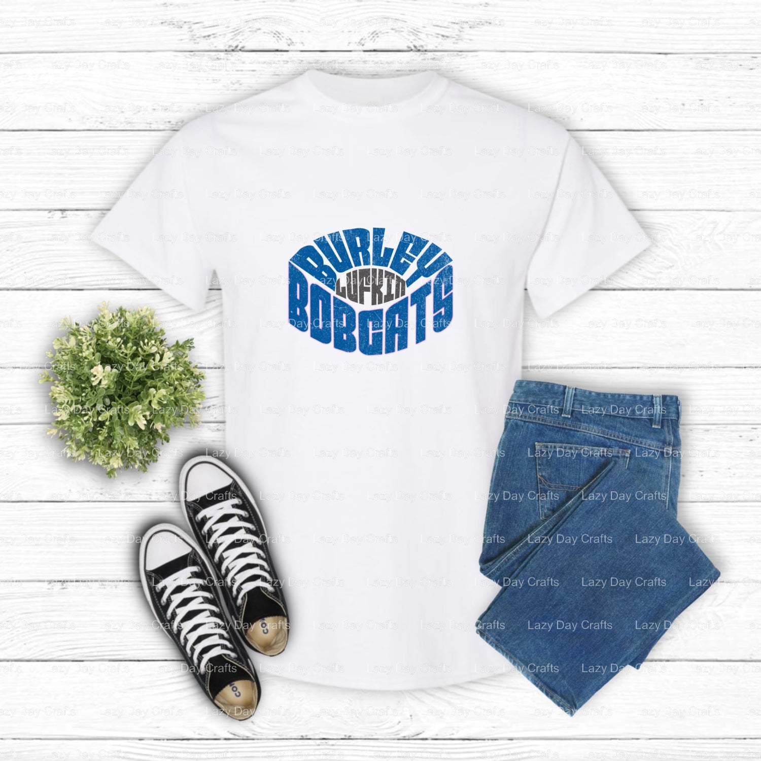 BOBCATS – School Mascot DTF Transfer (view 2 of 2) – by Lazy Day Crafts – DTF Transfers – School Mascot, Apparel Decor
