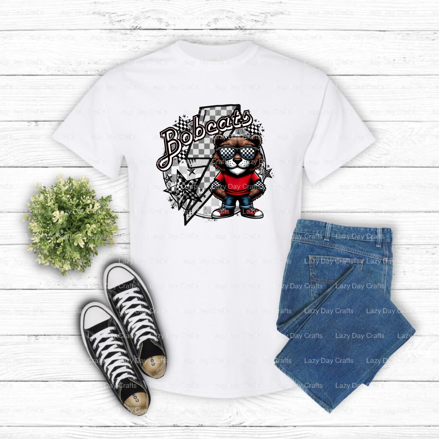 BOBCATS – School Spirit DTF Transfer (view 1 of 2) – by Lazy Day Crafts – DTF Transfers – School Spirit, DTF Transfers