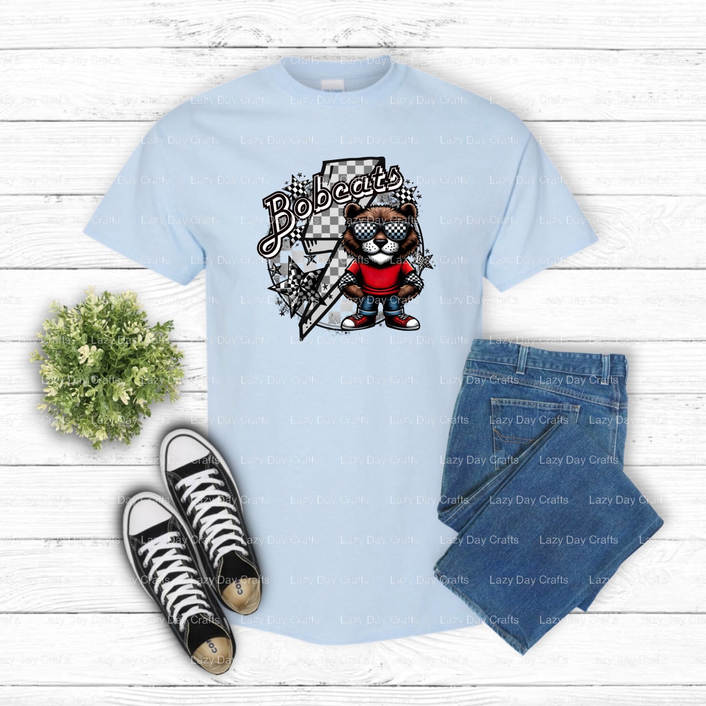 BOBCATS – School Spirit DTF Transfer (view 2 of 2) – by Lazy Day Crafts – DTF Transfers – School Spirit, DTF Transfers