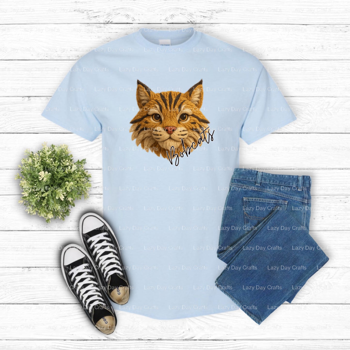 BOBCATS – School Spirit DTF Transfer (view 2 of 2) – by Lazy Day Crafts – DTF Transfers – School Spirit, Apparel Decor