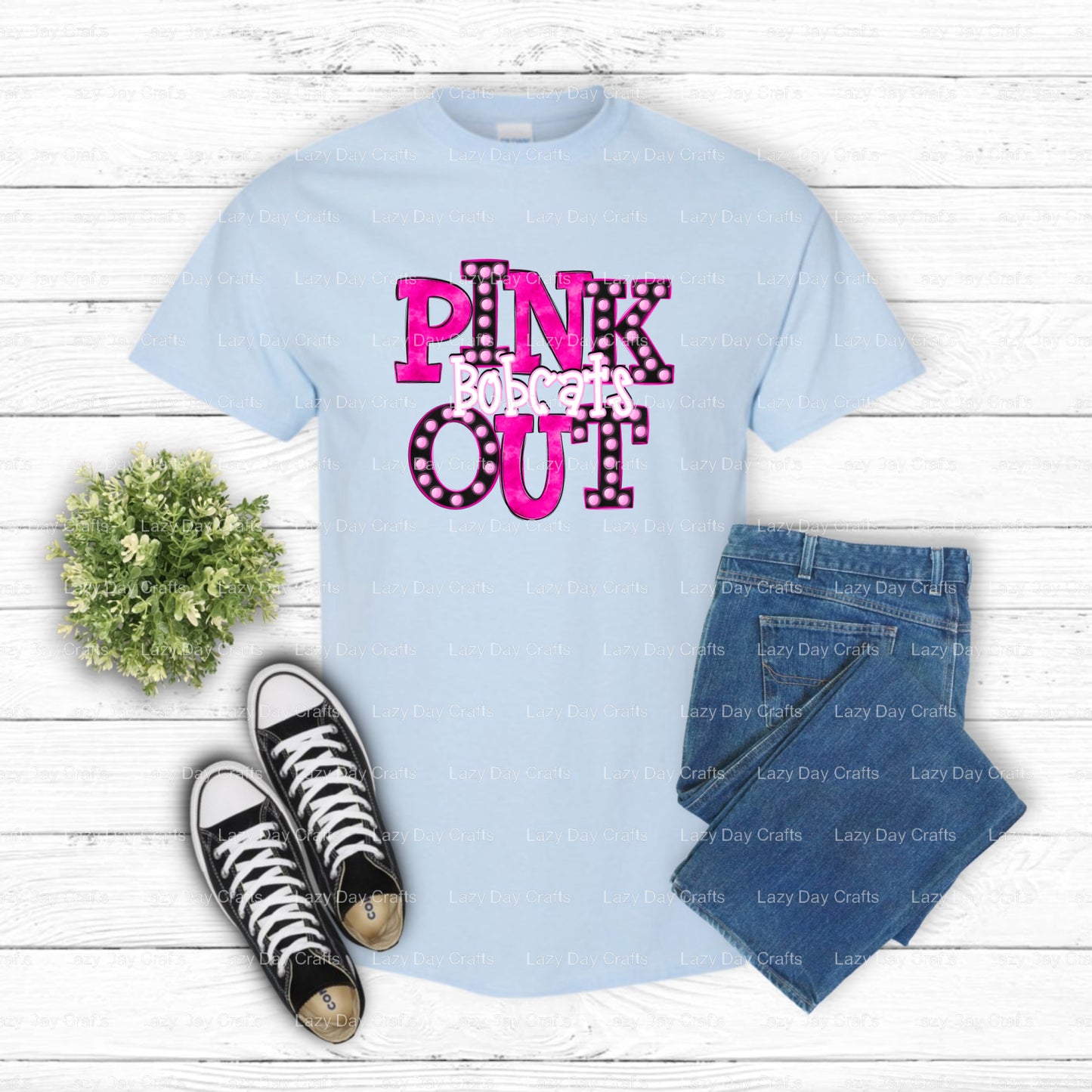 BOBCATS – School Spirit DTF Transfer (view 2 of 2) – by Lazy Day Crafts – DTF Transfers – School Mascot, School Spirit