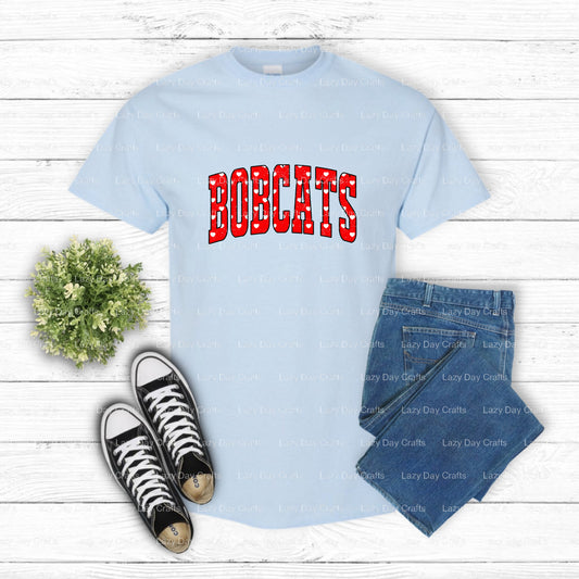 BOBCATS Varsity Mascot – School Spirit DTF Transfer (view 1 of 2) – by Lazy Day Crafts – DTF Transfers – School Spirit, Cu...