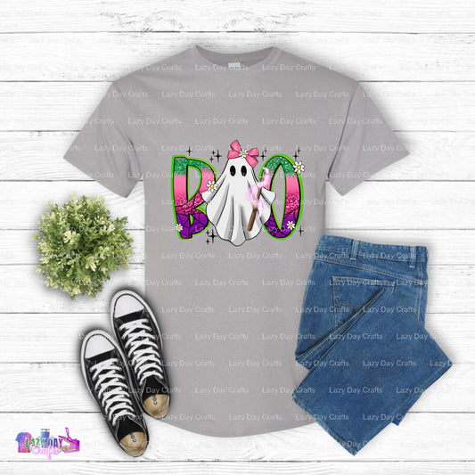 BOO! – DTF Transfer (view 2 of 2) – by Lazy Day Crafts – DTF Transfers – DTF Transfers, Premade DTF