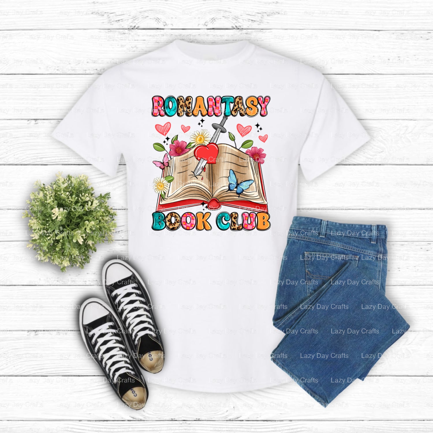 BOOK LOVERS – Reading DTF Transfer (view 2 of 2) – by Lazy Day Crafts – DTF Transfers – DTF Transfers, Premade DTF