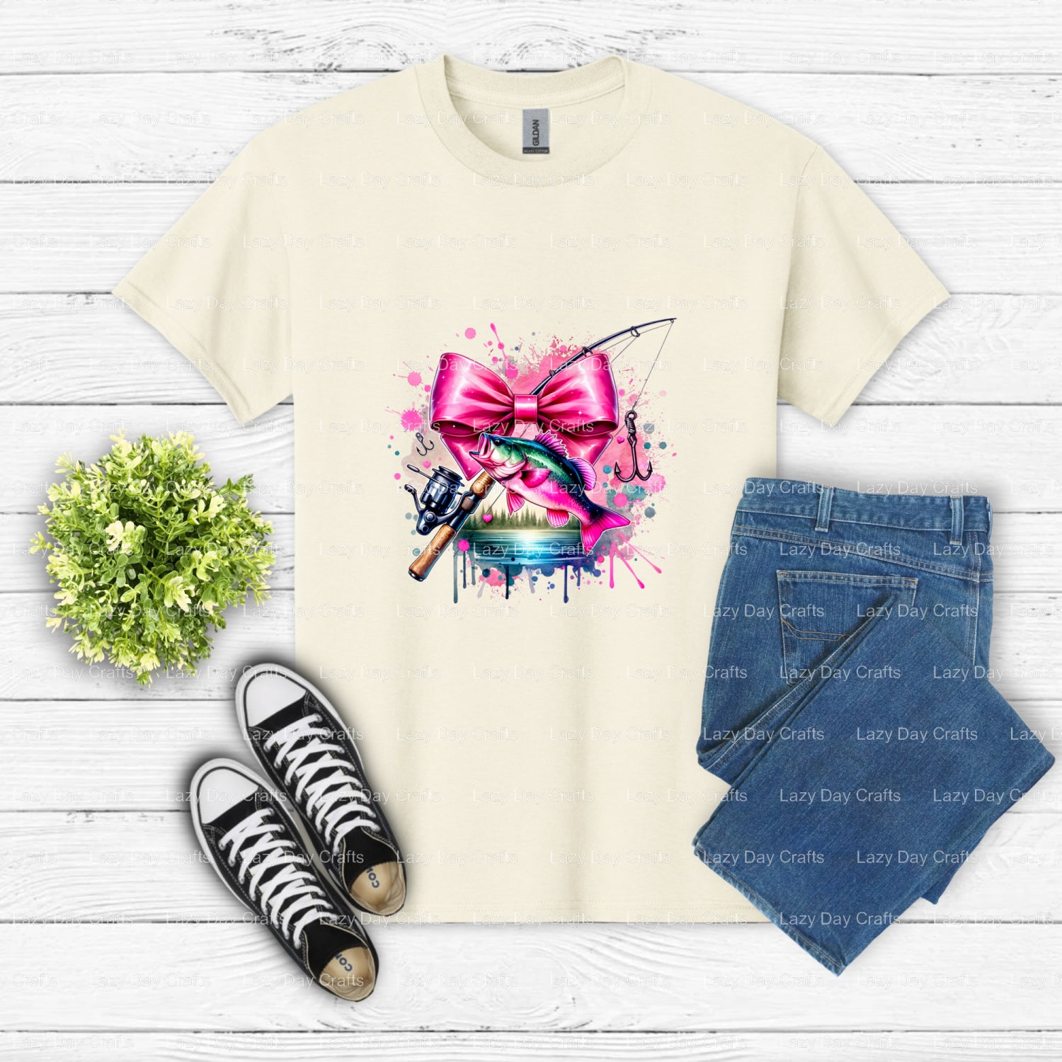 BOW FISHING – Fishing DTF Transfer (view 2 of 2) – by Lazy Day Crafts – DTF Transfers – DTF Transfers, custom apparel