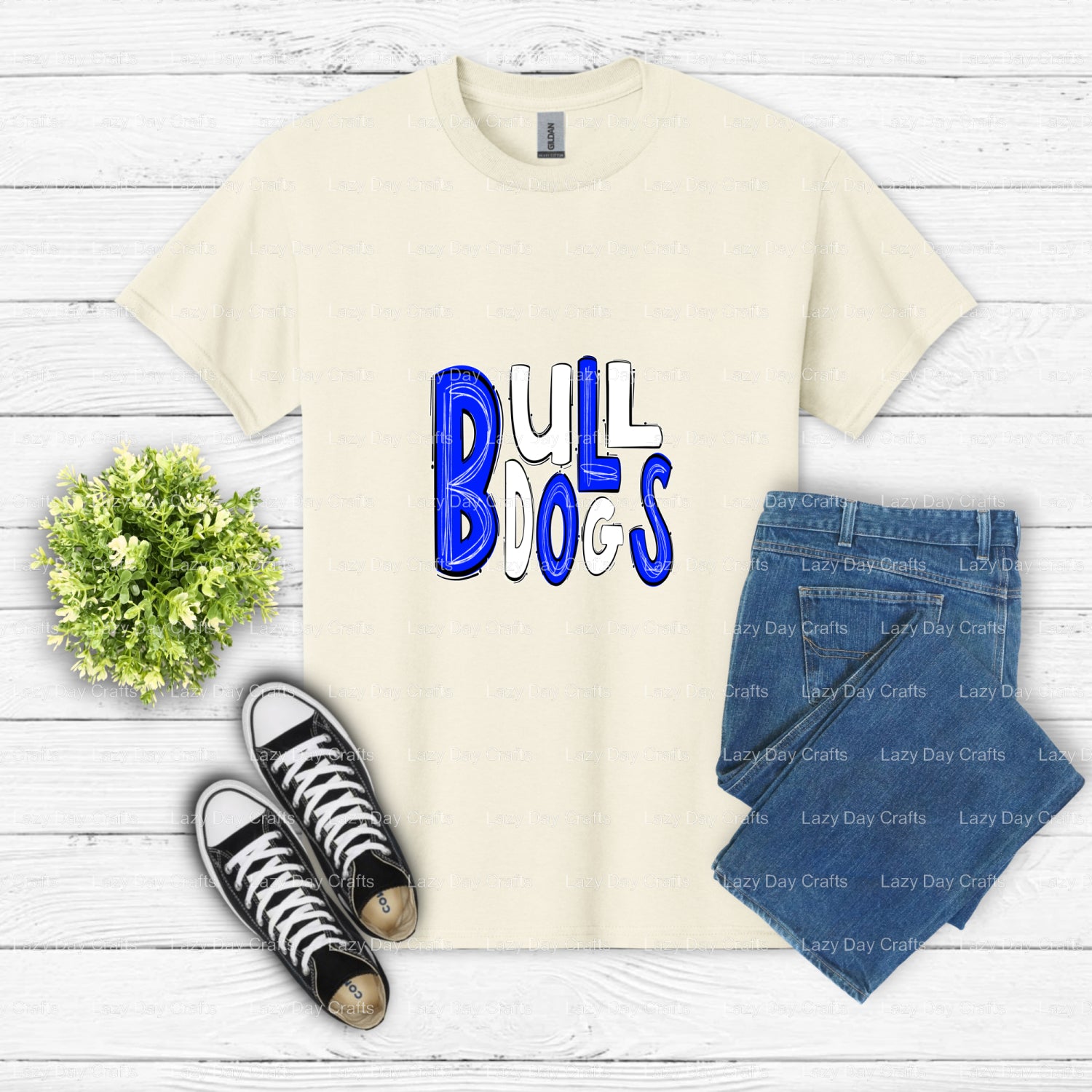 BU BULLDOGS – School Mascot DTF Transfer (view 1 of 2) – by Lazy Day Crafts – DTF Transfers – School Mascot, Apparel Decor...