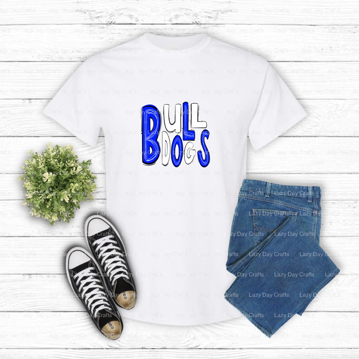 BU BULLDOGS – School Mascot DTF Transfer (view 2 of 2) – by Lazy Day Crafts – DTF Transfers – School Mascot, Apparel Decor...