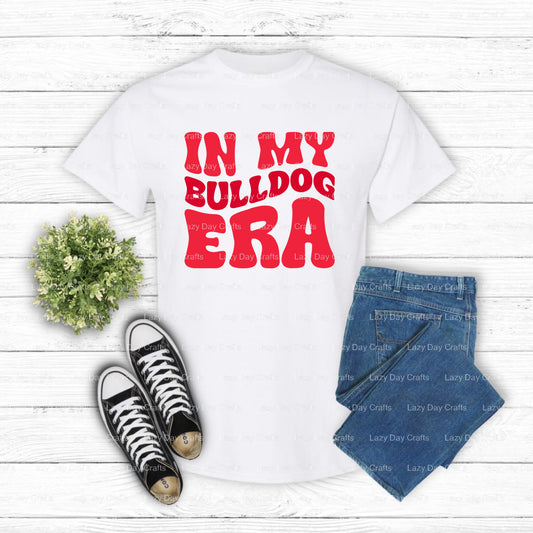 Bulldog Mascot 'B' Jersey – School Spirit DTF Transfer (view 1 of 2) – by Lazy Day Crafts – DTF Transfers – School Mascot,...