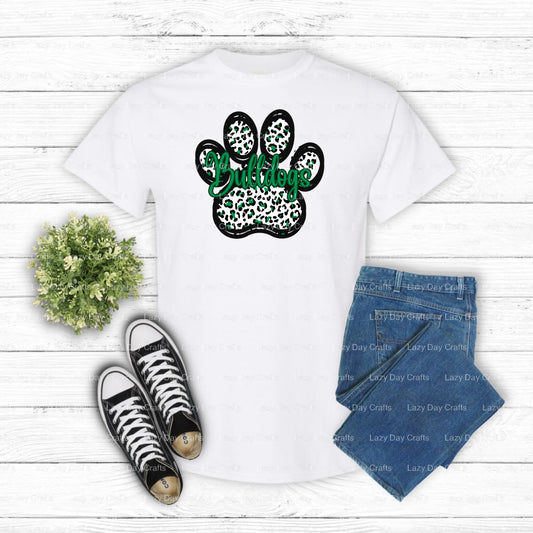 Bulldog Mascot Head – School Mascot DTF Transfer (view 1 of 2) – by Lazy Day Crafts – DTF Transfers – School Mascot, Appar...